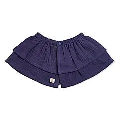 【奇哥】比得兔 四季比得胡蘿蔔純棉雙層圍兜/ 深藍色