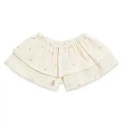 【奇哥】比得兔 四季比得胡蘿蔔純棉雙層圍兜/ 晨曦黃