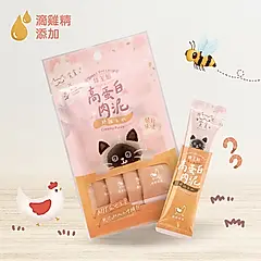貪貪蜂王胎高蛋白肉泥條/ 鮮雞白蝦/ 4入