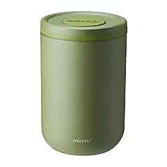 minos 單向透氣閥儲豆罐180g/ 綠色