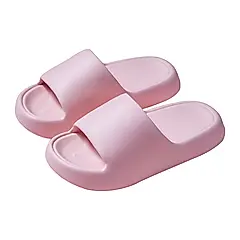 【ONE HOUSE】軟糖厚底拖鞋(1雙)/ 裸粉 L