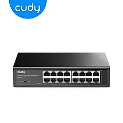 cudy GS1016 16埠 Gigabit桌上型交換器 金屬殼 VLAN 商用交換器