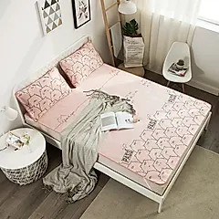 【ONE HOUSE】韓式超涼爽冰絲涼蓆(雙人三件套)/ 雙人-開心粉紅豬