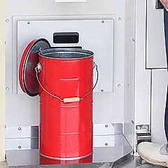 日本渡邊金屬OBAKETSU手工製儲米桶 10kg/ 紅色