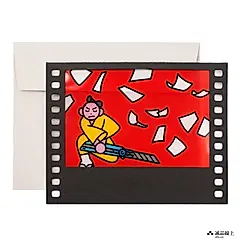 【誠品限定】unpis X HIGHTIDE 底片造型透光卡片/ 武士/ 附信封