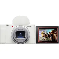 贈256G+電*2+雙槽 超值組【SONY 索尼】Digital Camera ZV-1 II Vlog 數位相機 手持握把組合 白色(公司貨 保固18+6個月)