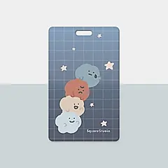 方坊 磨砂霧透證件套/ 摘星星