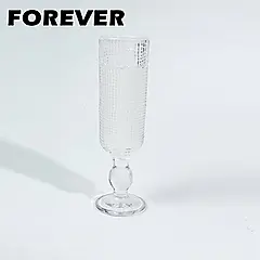 【日本FOREVER】細格香檳杯/酒杯/飲品杯180ML-6入組