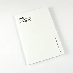 2026綠的25K簡單月計畫本/ 純潔白