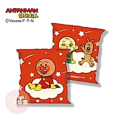 ANPANMAN麵包超人 10週年 -午睡抱枕(紅) 麵包超人&蜜瓜超人