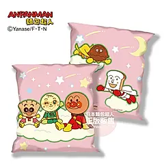 ANPANMAN麵包超人 10週年 -午睡抱枕系列-粉 (麵包超人&蜜瓜超人&奶油麵包小弟)