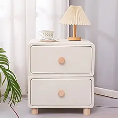 【AOTTO】簡約風免安裝實木雙層床頭櫃(收納櫃 抽屜櫃 置物櫃)