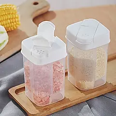 梵特 雙開口控量密封調味罐/香料罐/粉末分裝罐-3入