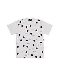 COMME des GARÇONS BLACK NIKE白色印花短袖TEE/女/ S