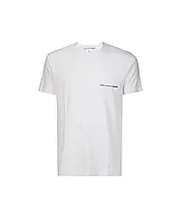 COMME des GARÇONS Shirt 左前logo白色短袖TEE_男/中性/ L