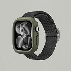 【RHINOSHIELD 犀牛盾】Apple Watch S11/S10 CrashGuard NX模組化防摔邊框手錶保護殼/ 46mm/ 海藻綠