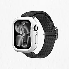 【RHINOSHIELD 犀牛盾】Apple Watch S11/S10 CrashGuard NX模組化防摔邊框手錶保護殼/ 46mm/ 經典白
