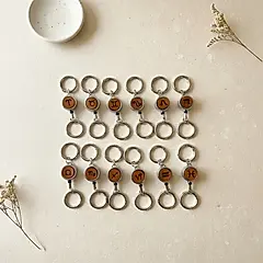 LOGINHEART雷雕真皮伸縮扣件/ 12星座款/ 蜂蜜焦糖棕色/ 水瓶座