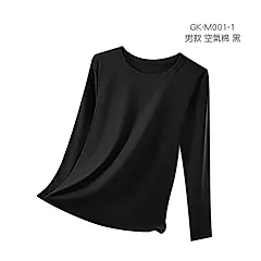 【ONEDER旺達棉品】空氣棉升溫衣/ 男款-黑/ M