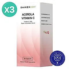 大研生醫 西印度櫻桃維生素C膠囊3盒 (30粒/盒)