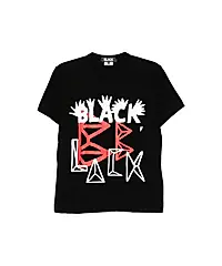 COMME des GARÇONS BLACK 睫毛BLACK黑色短袖TEE/女/ M