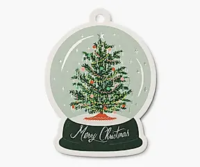 美國RIFLE PAPER 聖誕禮物吊卡/ Snow Globe