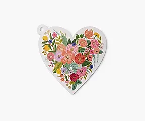 美國RIFLE PAPER 禮物吊卡/ Garden Party Floral Heart
