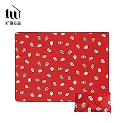 【好物良品】聖誕特選折疊空調毯辦公室趴睡枕兩用款/ 80x100cm/ 聖誕松果