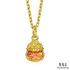 【網路獨家款】點睛品 聚財福袋 黃金吊墜_計價黃金