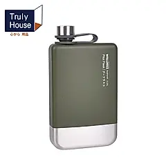 【Truly House】戰術軍風-戶外酒壺不鏽鋼大容量-230ml 方形酒壺 230ML戰術風不鏽鋼酒壺(兩色)/ 軍綠