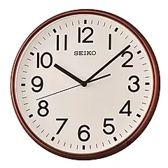 【SEIKO 精工】指針式時尚時鐘 掛鐘-棕框  (QXA677B)