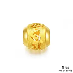 點睛品 六字大明咒轉運珠黃金吊墜_計價黃金