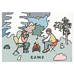 韓國ZERO PER ZERO A3 海報/ 露營情侶