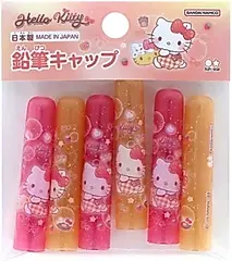 日本 sun-star 三麗鷗 Hello Kitty筆帽/ 6入