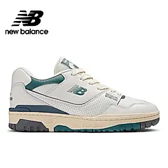 【New Balance】復古鞋_BB550PTB-D_中性_白綠色/US5.0-23cm