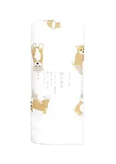 濱文様 和風純棉速乾長巾/ 最喜歡豆柴