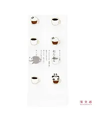 濱文様 和風純棉速乾長巾/ 熊貓卡布