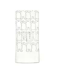 濱文様 和風純棉速乾長巾/ 熊熊手牽手