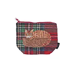 松尾美雪 格紋緹花迷你收納包/ Stripe