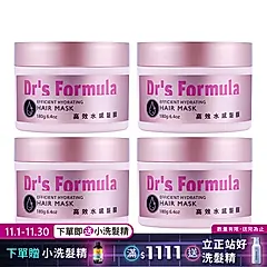 《台塑生醫》Dr's Formula高效髮膜180g*4入/ 水感x4入