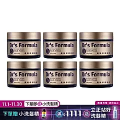 《台塑生醫》Dr's Formula高效髮膜180g*6入/ 修護x6入