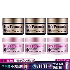 《台塑生醫》Dr's Formula高效髮膜180g*6入/ 修護x3入+水感x3入