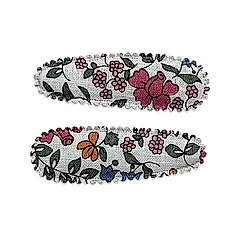 Josie Joan's Little Kimberley碎花布面髮夾/ S/ 1組2入