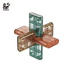 YouRblock微型積木YOURPUZZLE孔明鎖/ 大三通/ 胡桃