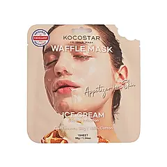 韓國KOCOSTAR鬆餅格精華液面膜/ 冰淇淋/ 淨膚修復
