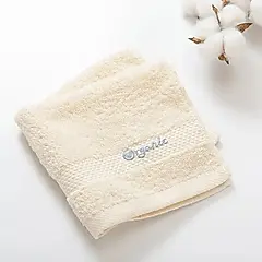 【里仁】平織毛巾圈小方巾(米) 34×35cm