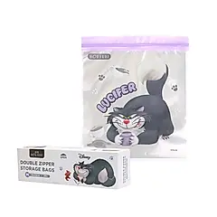 HOUSUXI迪士尼魯斯佛雙夾鏈保鮮袋/ M/ 20入/ 盒