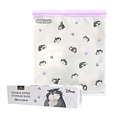 HOUSUXI迪士尼魯斯佛雙夾鏈保鮮袋/ L/ 12入/ 盒