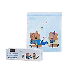 HOUSUXI DINOTAENG雙夾鏈保鮮袋/ 冬季/ M/ 20入/ 盒