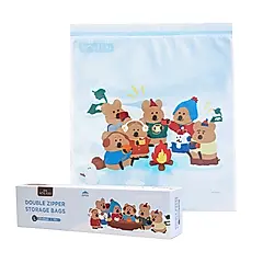 HOUSUXI DINOTAENG雙夾鏈保鮮袋/ 冬季/ L/ 12入/ 盒